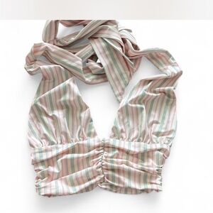 Tiger Mist Pastel Striped Halter Top
